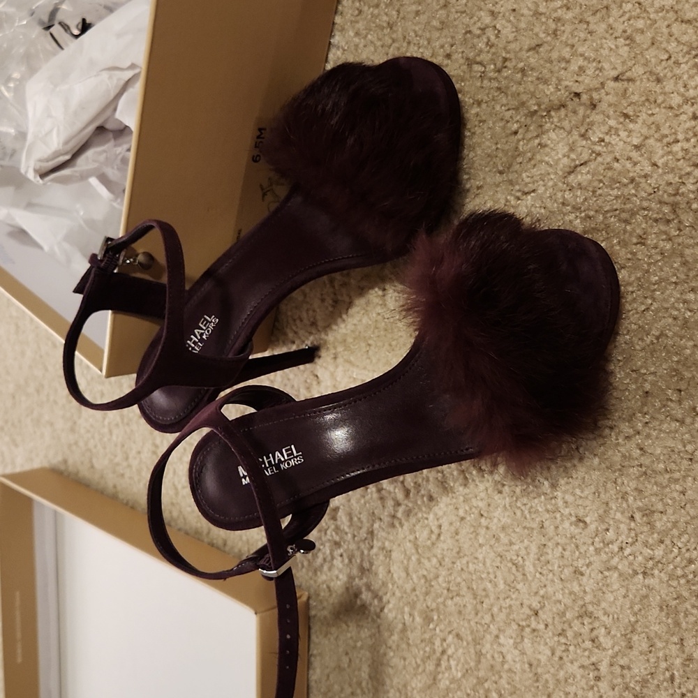 Purple Michael Kors Suede Shoes size 6.5